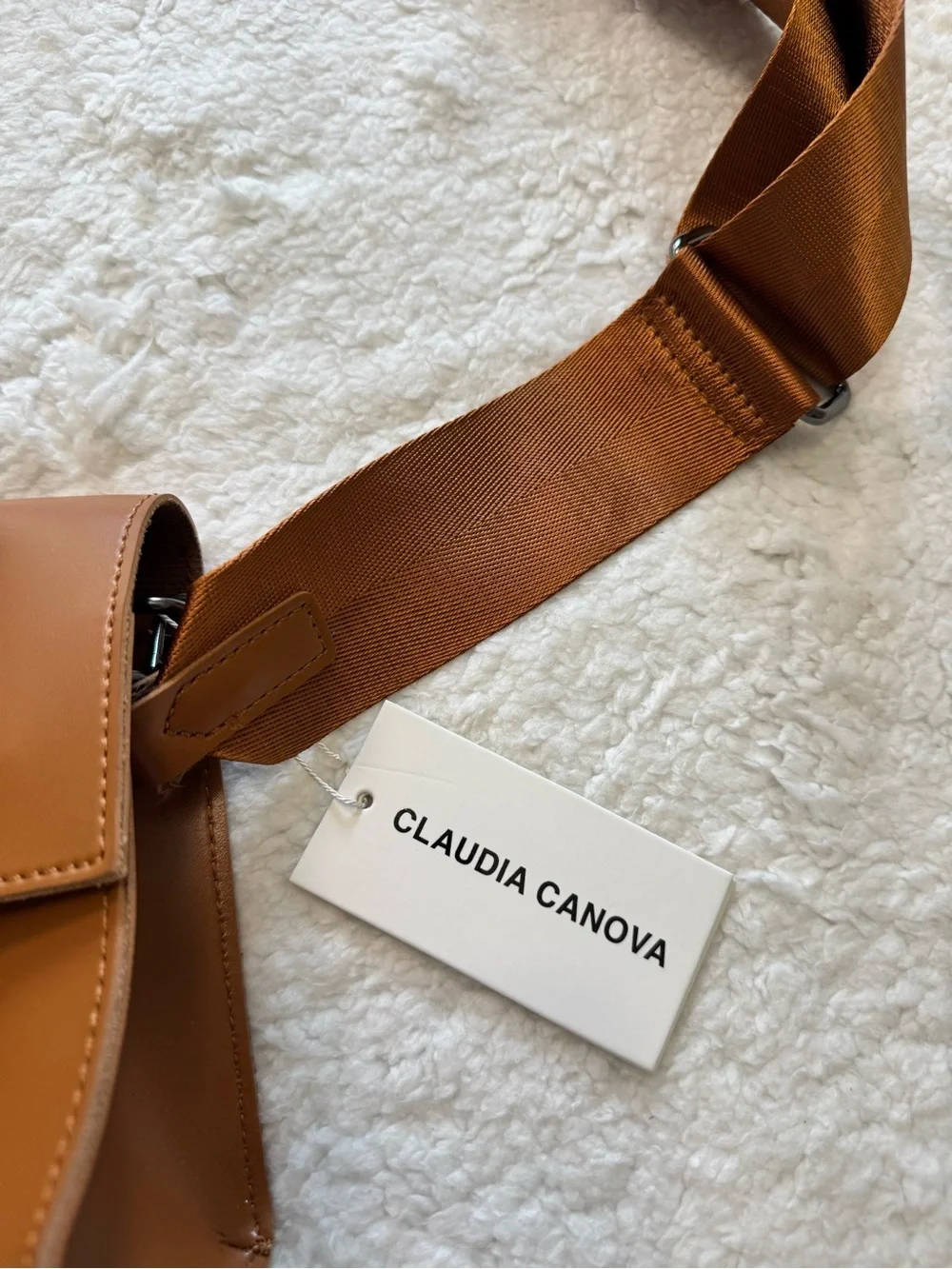 Tan Crossbody Saddle Bag